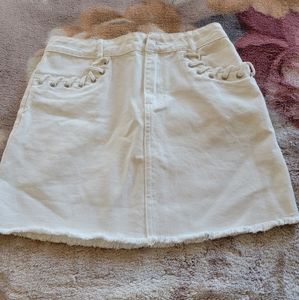 Honey Punch White Skirt